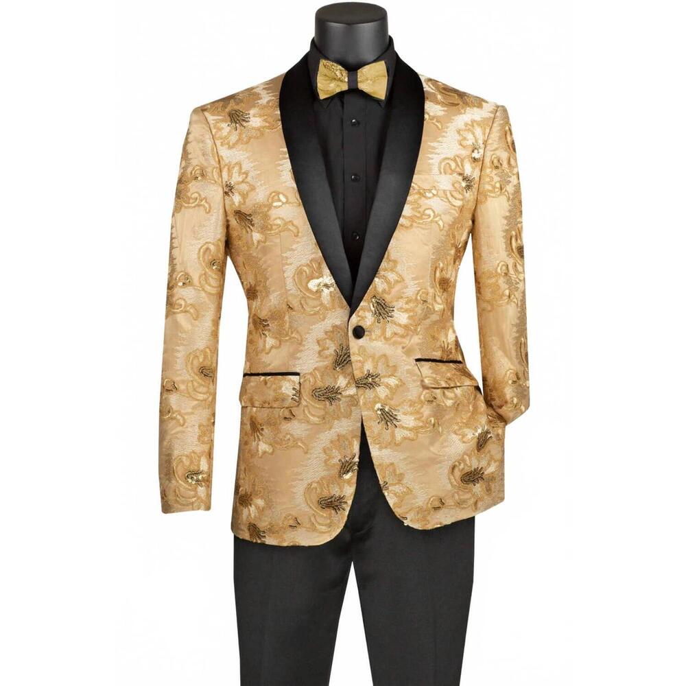 NEW VINCI PHILOSOPHY men's slim fit sport coat jacket blazer in champagne beige